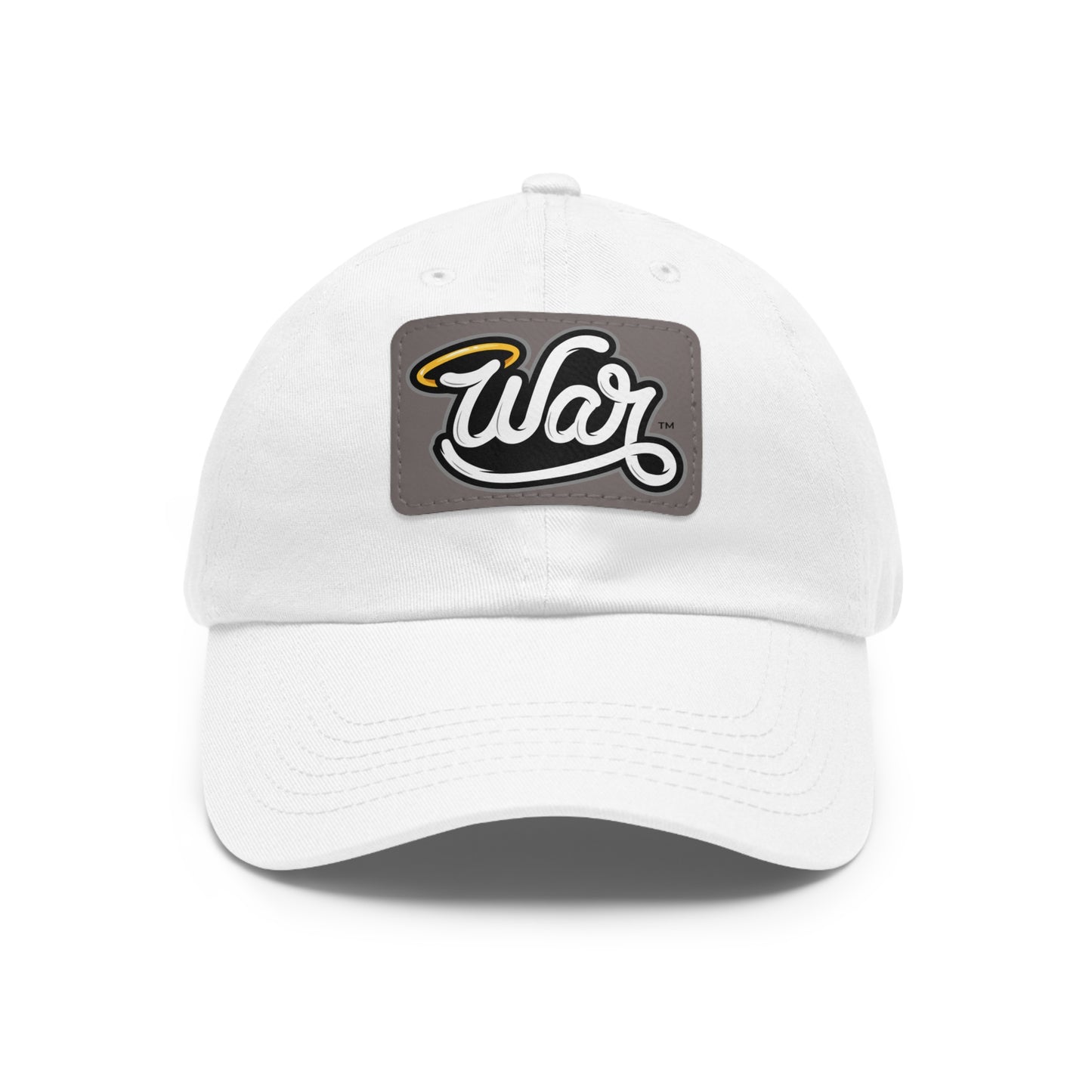 Dad Hat with Leather Patch (Rectangle)